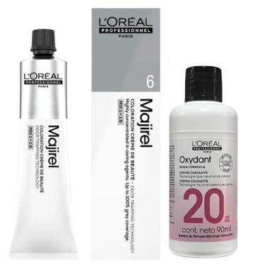 Imagem de Majirel Tinta 6 Louro Escuro 60g + Ox 20vol 90ml Loreal - 1010-372