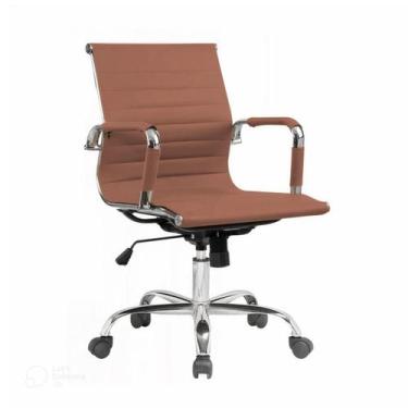 Imagem de Cadeira GIRATÓRIA DIRETOR Charles Eames Esteirinha - CARAMELO - POLLO 