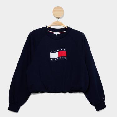 Imagem de Moletom Infantil Tommy Hilfiger Wave Flag Crewneck Menino-Masculino