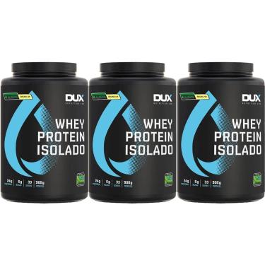 Imagem de Kit 3X Whey Protein Isolado All Natural - 900g Baunilha - Dux Nutrition-Masculino