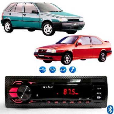 Imagem de Radio Mp3 Som Automotivo Bluetooth Usb Sd Fiat Tipo Tempra - E-TECH