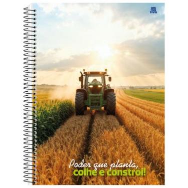 Imagem de Caderno Espiral Grande Capa Dura Universitário com Adesivo 1 Matéria 8