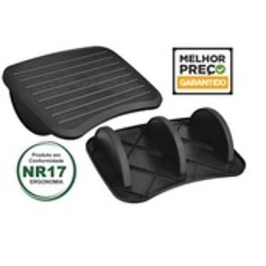 Imagem de Apoio Suporte Para Pés Regulável Ergonômico Preto NR17 - Masticmol