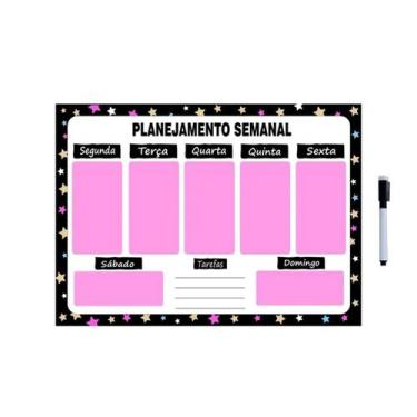 Imagem de Planejador Semanal e Agenda Estrela 29X40Cm Metal - Onze22