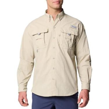 Imagem de Camisa Polo G Columbia Bahama Manga Longa Masculina Cinza, Caqui, M