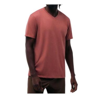 Imagem de Camiseta Masculina Hering MC Regular Mescla Rosa - 022BMNVEN, XGG, Ros