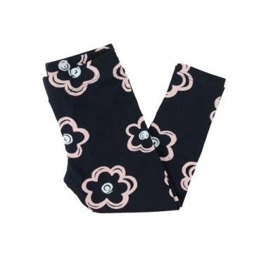 Imagem de Calça Infantil Feminina Malwee Legging Estampada Preta 1000, 01