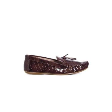 Imagem de Mocassim Feminino Vizzano Envernizado Marrom, 39