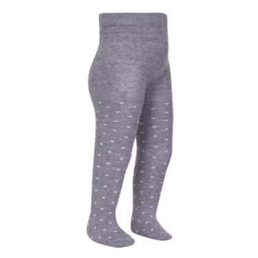 Imagem de Meia-Calça Infantil Lupo Baby Coração 13502-021, Cinza, RN