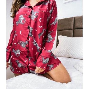 Imagem de Camisola Feminino Manga Longa - Raylay Store, P