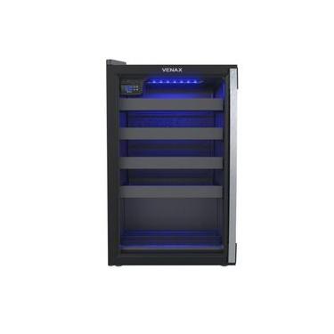 Imagem de Adega Climatizada Venax Piubella 100 24 Garrafas Porta Invertida Preto 220V