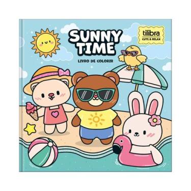 Imagem de Livro de Colorir Tilibra Relax Seasons 46Fls 220x220mm Capa Dura - Sun