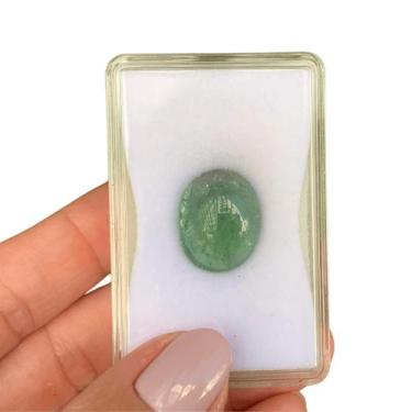Imagem de Turmalina Verde Oval Cabochão 18,98ct - ENE2ESE
