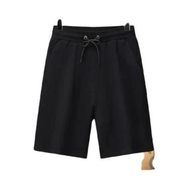 Imagem de Shorts Esportivos Unissex De Verão Com Caimento Solto, Cor Sólida, Tam