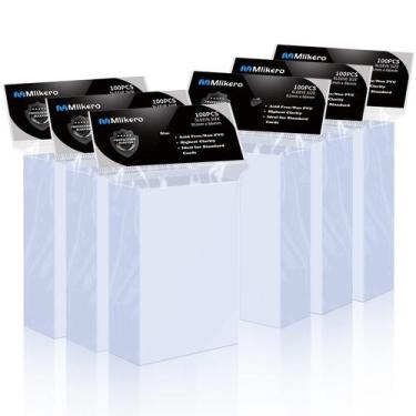 Imagem de Sleeves para Cartas Mlikero 600 Unidades TopLoaders para Cartas de Col