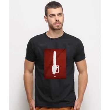 Imagem de Camiseta masculina Preta algodao Ash Vs Evil Dead Serra Eletrica Art