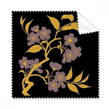 Imagem de Pintura de cultura japonesa pano de limpeza de flores negras limpador de tela de telefone 5 peças