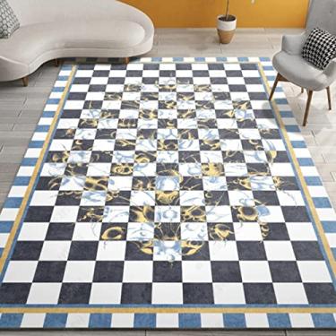 Imagem de Tapetes de área grande para decoração de interiores para meninos e meninas, quarto de crianças, tapete de chão antiderrapante de fibra de poliéster, tapete de ioga, sofá de veludo de cristal sem pelos para sala de estar