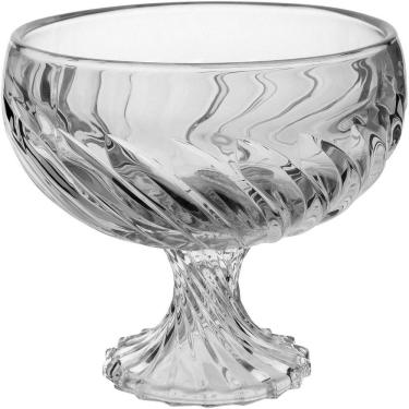 Imagem de VICENZA CENTRO MESA 12x22x22cm CRISTAL ECO TRANSP COM PÉ