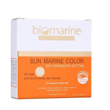 Imagem de Biomarine Sun Marine Color Pó Compacto Fps50 Natural 12G