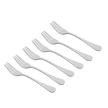 Imagem de Jogo c/ 6 garfinhos para aperitivo aço inox St James