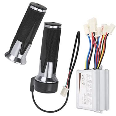 Imagem de Vbestlife Controlador escovado 24 V 500 W e conjunto universal de manoplas de acelerador antiderrapante acessórios de modificação de bicicleta elétrica