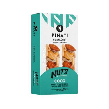 Imagem de Barra De Cereais Pinati Nuts Coco Caixa Com 2 Unidades De 30G Cada