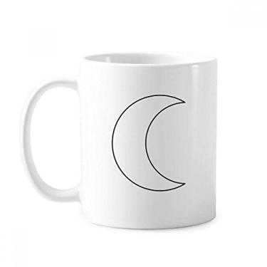 Imagem de Caneca com símbolo da lua em forma de totem caneca cerâmica xícara de porcelana de café