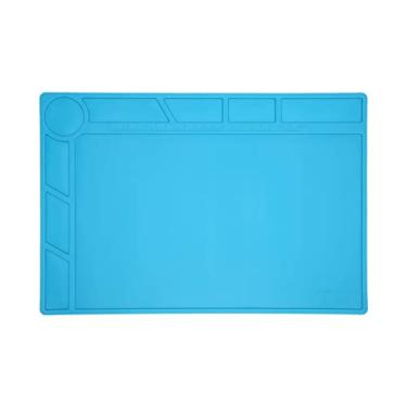 Imagem de Tapete de Reparo de Silicone Com Isolamento Térmico Com Escala, Placa PCB Almofada de Manutenção Eletrônica Industrial, Com Slot de Posicionamento, Resistente a Altas Temperaturas
