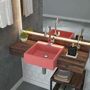 Imagem de Cuba de Semi Encaixe para Banheiro XQ355 Quadrada Compace