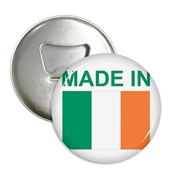 Imagem de Feito na Irlanda Country Love Abridor de garrafa redondo com ímã de geladeira, 3 peças, presente