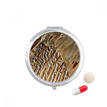 Imagem de Estojo de pílula com estampa de cobra de animais de pena, dispensador de remédios