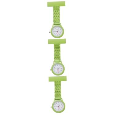 Imagem de CALLARON 3 Pecas relógio de bolso pendurado relógio médico pulseira de silicone para celular relogio digital relógios relógio de enfermeira portátil Liga Assistir distintivo PIN Senhoras