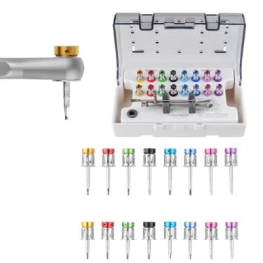 Imagem de Tankredrug Kit de prótese de implante universal colorido 10-70 Ncm catraca com 16 kits de ferramentas de reparo de chaves de fenda, TK-JMZC0021