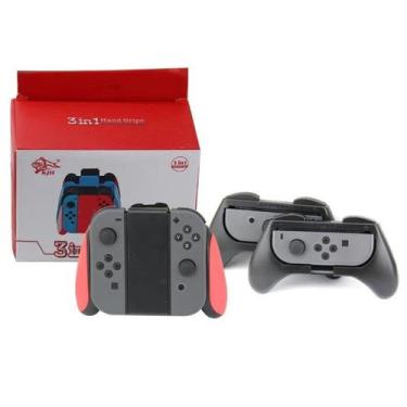 Imagem de Kit 3 Grip Suporte De Controle Joy Con Para Nintendo Switch e Switch O