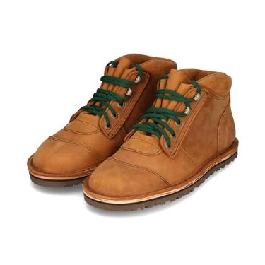 Imagem de JIM GREEN Botas Masculinas African Ranger Descalças Com Cadarço, Resistentes À Água, Couro Integral, Bota De Trabalho Ou Caminhada (Fudge, 13,5)