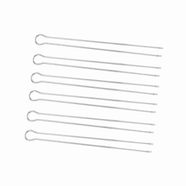 Imagem de 6pcs Metal Churrasco Garfo Skewer Churrasqueira Churrasqueira Grade de Piquenique Ao Ar Livre Churrasco Churrasco Churrasqueira Churrasqueira Churrasqueira Churrasqueira