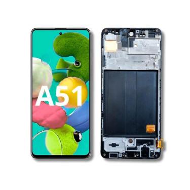Imagem de Tela Display Compatível Com Galaxy A51 A515 Com Aro Nacional