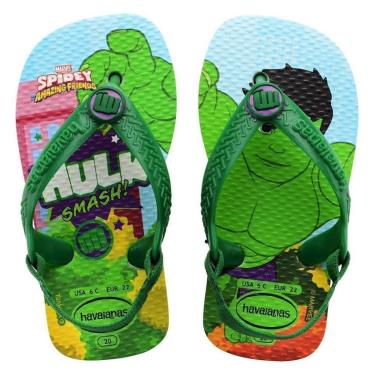 Imagem de Chinelo Havaianas New Baby Marvel Branco-Masculino