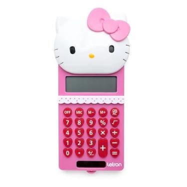 Imagem de Calculadora Letron Hello Kitty 8 Dígitos Rosa