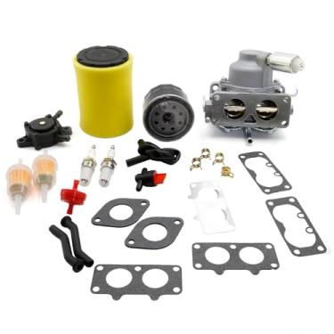 Imagem de ECOMARK Cortador de carburador para trator de carburador adequado para Husqvarna YTH24V48 YTA22V46 YTH22V46 YTA24V48 YTH24V54 Z246 Z254 YTH23V48 YTH2348 116,8 cm 121,9 Motor de cortador de grama cm