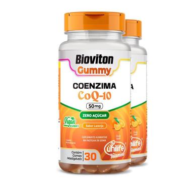 Imagem de Kit 2 Gummy Coenzima Q10 Unilife 30 Gomas Laranja