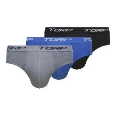 Imagem de Kit com 9 Cuecas Slip Algodão Torp Cores Sortidas - Ref.7004, Sortido,