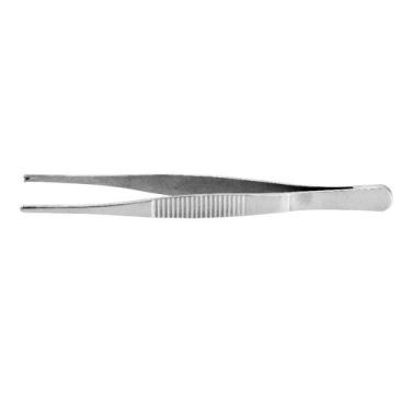 Imagem de Pinça Culinária Reta Com Garra Aço Inox - 14cm  - 1 unidade - Cromus L