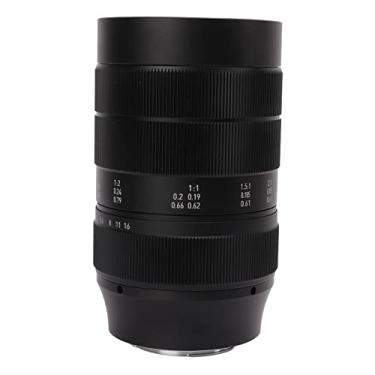 Imagem de Zyyini Lente de câmera para montagem FX, lente macro de foco manual F2.8 APS C de 60 mm, lente de abertura grande de meia armação de ampliação 2x, para câmera única micro de montagem FX
