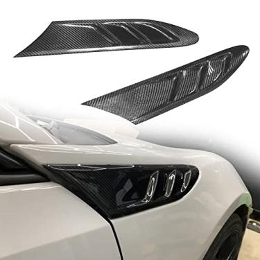 Imagem de FINMOKAL Adequado Para Subaru Brz Toyota 86 Gt86 B Estilo Lateral Fender Fin Vent Fibra De Carbono 2 Pcs Preto, Fibra De Carbono