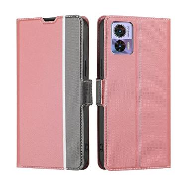 Imagem de YUNCHAO Caixa de telefone Para Motorola Edge 30 Neo Twill Texture Late Buckle Leather Case capa para celular