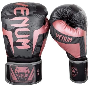 Imagem de Venum Luvas de boxe unissex Elite para adultos, preto/ouro rosa, 227 g EUA