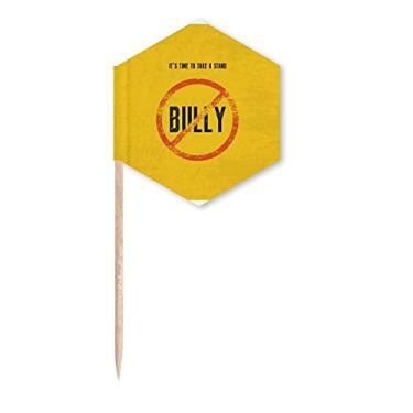 Imagem de Logotipo No Bully Art Deco, presente, bandeiras de palito, palitos de cupcake, festa celebração