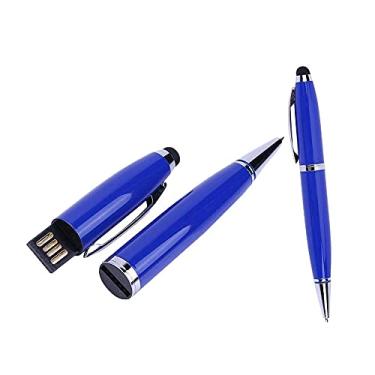 Imagem de Caneta-tinteiro de 16 GB em forma de pen drive USB 2.0, pen drive, pen drive, pen drive, pen drive, pen drive, pen drive, pen drive em U, unidade (azul)